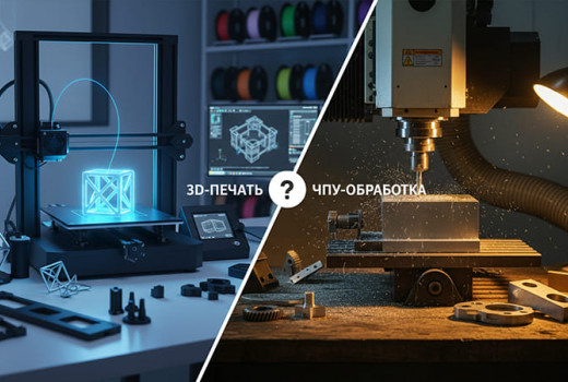 3D-печать или ЧПУ-обработка: Что выбрать для вашего проекта, чтобы не переплатить?